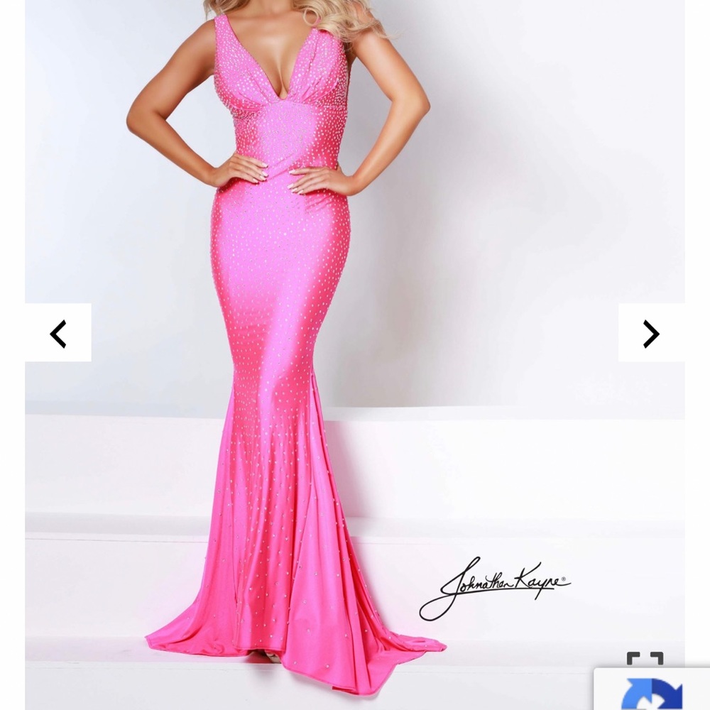 Hot pink Jonathan Kayne prom dress, worn once and in great condition.
